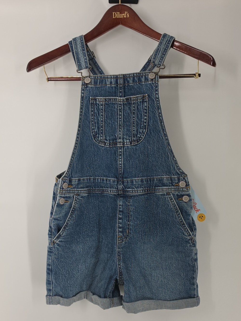 Cat & Jack Blue Denim Short Overalls for Kids